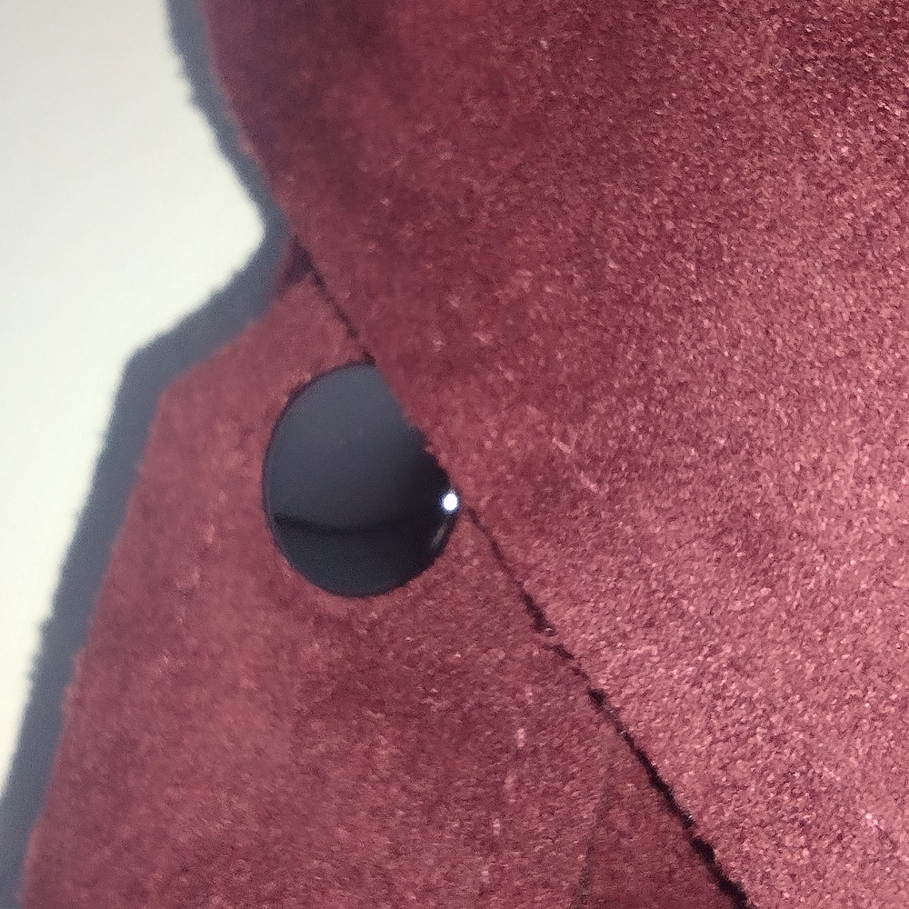 Kut from the Kloth Women's Faux Suede Burgundy Maroon Crop Jacket Size Small - Picture 5 of 7